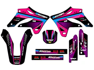 2004-2007 KLX 250 SURGE Pink Senge Graphics Kit Compatible with Kawasaki - Foto 1 di 10