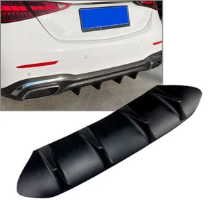 Car Rear Bumper Diffuser Lip Cover For Mercedes-Benz C-Class W206 C200 C260 C300 - Picture 1 of 6