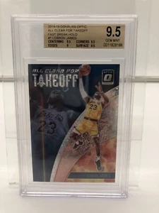 LeBron James BGS 9.5 Beckett All Clear For Takeoff Fast Break Holo Donruss Optic - Bild 1 von 2