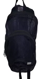 Zaino Nike Mesh Net See Through Nero Palestra Scuola Allenamento Pallavolo 17" - Foto 1 di 7