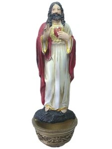 Placa de pared un Sagrado Corazón de Jesús 8" de alto con agua bendita - Imagen 1 de 2