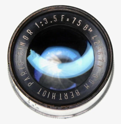  Som Berthiot 75mm f3.5 Cinor C mount   #425677  - Image 1 of 4