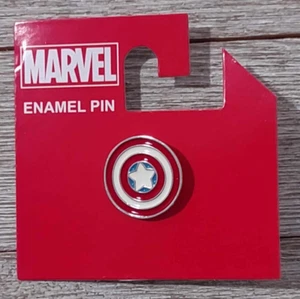 Marvel Captain America Classic Shield Logo 3/4" Enamel Pin - Picture 1 of 2