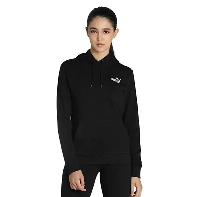 PUMA Women's Long Sleeve Fleece Lined Embroidered Logo Pullover Hoodie SIZE- SM - Image 1 of 4