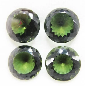 4Pcs 10 CT+ Each Round Certified Natural Demantoid Garnet Loose Gemstones Lot - Picture 1 of 4