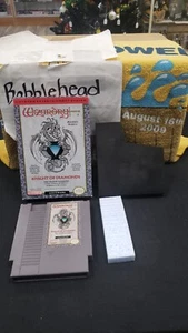 WIZARDRY KNIGHT OF DIAMONDS SERIES II NINTENDO NES VIDEO GAME W/ PROTECTOR CASE - Picture 1 of 10