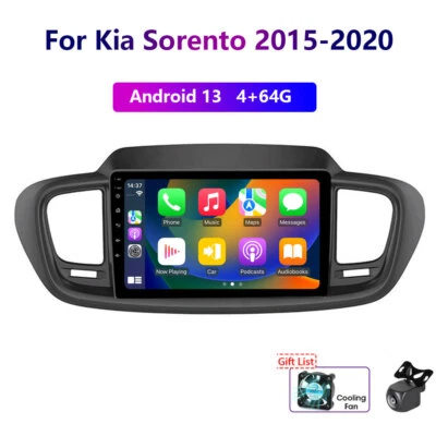 Wireless Carplay For Kia Sorento 2015-2020 Android 13 4-64GB Car Radio WIFI Cam - Image 1 of 4