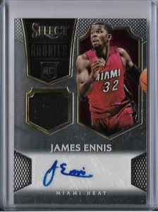 2014-15 Select JAMES ENNIS AUTO JSY RC!! Miami Heat Rookie 76ers SP #'d/199! - Picture 1 of 2