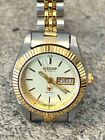 CITIZEN CRYSTAL 7 6651-R02122 Automatic Analog Day/Date Gold Dial Women's Watch
