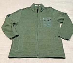 Criquet Men's Size L Full Zip Long Sleeve Fleece Jacket Pullover Golf Outdoors - Picture 1 of 16