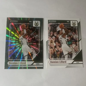 Damian Lillard 2 Basketball Card Lot - Bucks 2023-24 Donruss #125 Color Match - Picture 1 of 4