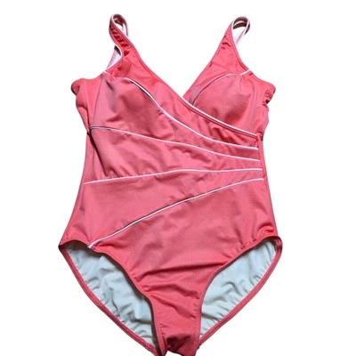 MIRACLESUIT Talla 16 Horizon TRAJE DE BAÑO Naranja Adelgazante Control Abdomen Nuevo sin Etiquetas  Foto 1 de 4