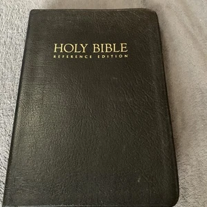 Vintage Thomas Nelson Reference Bible Leather 1972 KJV Red Letter - Foto 1 di 8