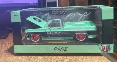M2 Machines 1973 Chevy Cheyenne 10 Coca-Cola Chase 1/750 SquareBody Truck 1:24 - Image 1 of 3