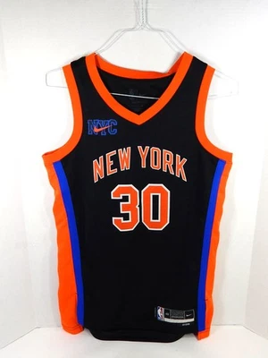 Camiseta deportiva para hombre 2022-23 New York Knicks Julius Randle #30 negra auténtica 40 Nike Foto 1 de 4