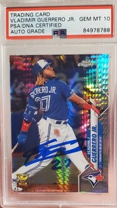 VLADIMIR GUERRERO JR. Autógrafo firmado automático 2020 Topps Chrome Xfractor PSA 10 - Imagen 1 de 4