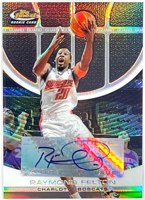 2005-06 Topps Finest Black Refractor Raymond Felton Auto RC #127 /19 - Image 1 of 2