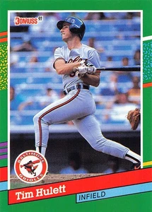 Tim Hulett 1991 Donruss 706a Baltimore Orioles BASEBALL Card - Picture 1 of 2