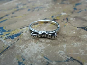 Ring Sterling Silver 925 Pandora Bow Ring Size R - (J4EV) - Picture 1 of 3