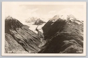 RPPC Luftaufnahme Auf dem Weg nach Alaska mit dem Flugzeug um 1930 Postkarte - Bild 1 von 2