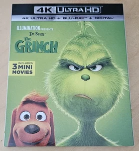 Dr. Seuss' - The Grinch ( 4K Ultra HD + Blu-Ray ) New Sealed Slipcover - Picture 1 of 2