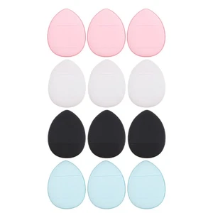 12 Stück Nass und Trocken Puderquaste Applikator für Gesicht Make-up Zubehör Rund - Bild 1 von 11