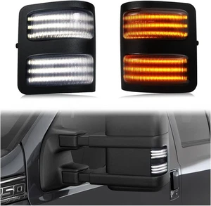 LED Side Mirror Marker Running & Turn Signal Lights Fit For F250 F350 F450... - Picture 1 of 6