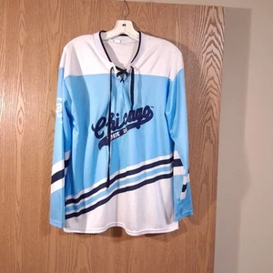 Camiseta deportiva de hockey para hombre Chicago White Sox cosida SGA mediana - Imagen 1 de 4