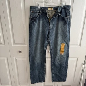Wrangler 20X Dark Wash Blue Jeans Straight Leg Herren Gr. 36 x 34 NEU *DEFEKT - Bild 1 von 5