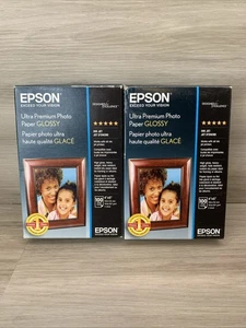Epson Ultra Premium Photo Paper Glossy, 4” x 6” 180 Sheets Ink Jet Please Read - Picture 1 of 4