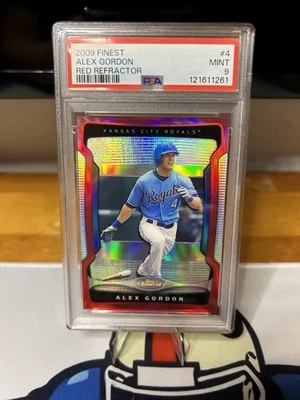 Topps Finest Alex Gordon Red Refractor 2009/25 KC Royals Foto 1 de 2