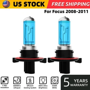 For Ford Focus 2008-2011 H13/9008 Halogen Headlight Bulbs High/Low Beam 6000K - Picture 1 of 7