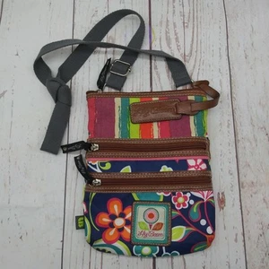 Lily Bloom Floral Crossbody Bag Canvas Handbags Womens - Picture 1 of 8