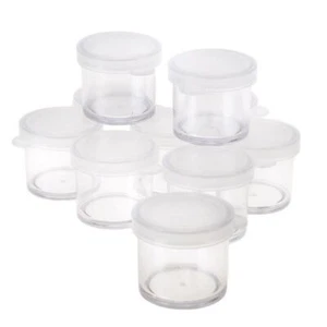 50x Mini Storage Container Round Sample Craft Organizer Office School 10ml - Picture 1 of 4