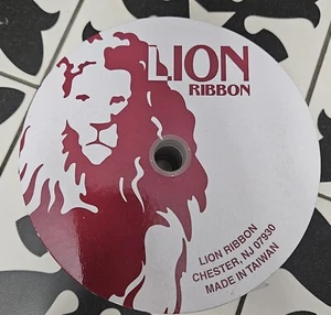 Lion Ribbon Christmas SNOWWONDER Blue 2.5 in x 25 - Picture 1 of 6