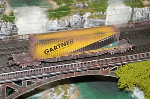 Märklin H0 Containertragwagen Sped. Gartner patiniert, gealtert - Bild 1 von 8