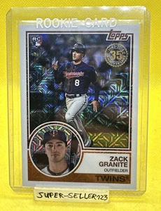2018 Topps - ZACK GRANITE / Minnesota Twins RC Rookie 1983 Silver Pack Refractor - Bild 1 von 4