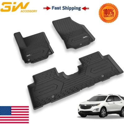 Reemplazo de alfombrillas de coche de 3 W para Chevrolet Equinox 2018-2024 protección revestimientos de coche Foto 1 de 4