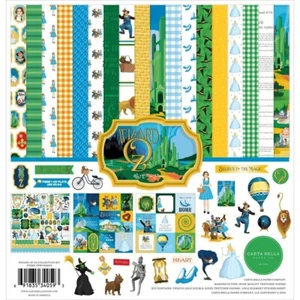 Carta Bella WIZARD OF OZ Collection Kit, Solids 12"X12" and Chipboard Accents - Picture 1 of 3