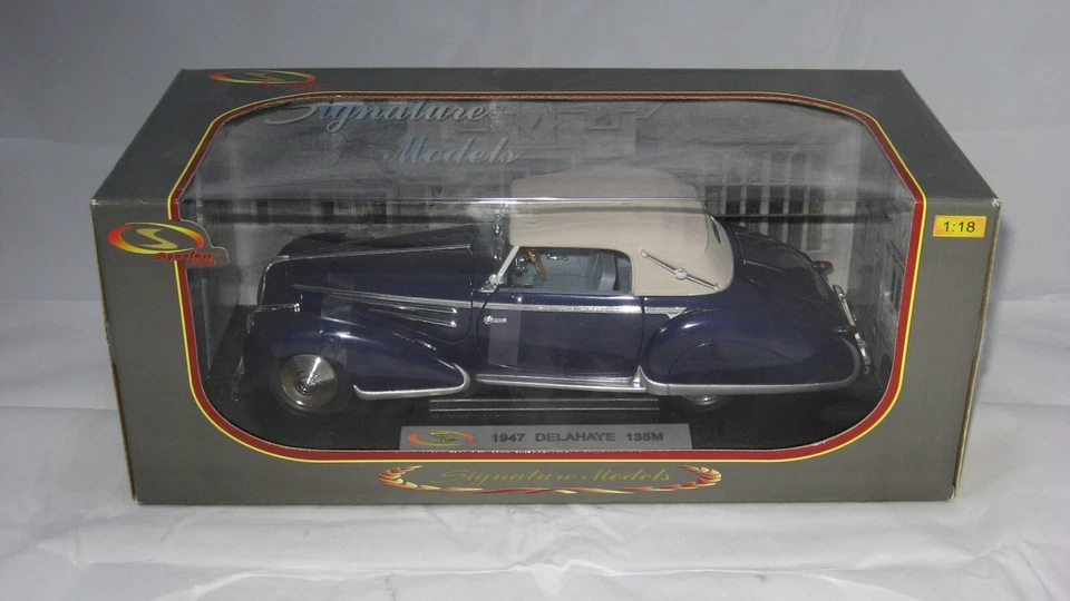 1:18 Scale 1947 Delahaye Cabriolet 135 M Blue, Mint, Unopened Box - Image 1 of 1