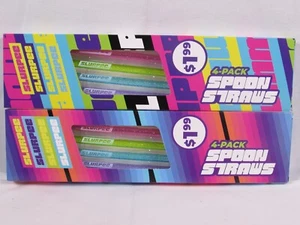 NEU 7-Eleven Limited Edition Slurpee Löffel Strohhalme 8er Pack 2022 - Bild 1 von 3