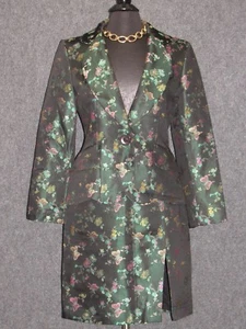 LEA ROME Colorful Floral Embroidered 2 PC Skirt Suit SZ 40 - Picture 1 of 9