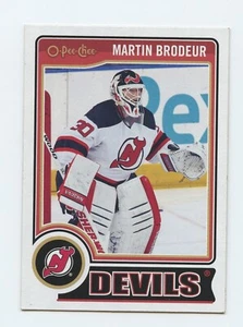 2014 O-Pee-Chee NHL Hockey Sammelkarte Teufel 001 Martin Brodeur - Bild 1 von 2