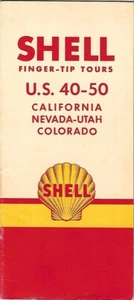 1950 SHELL Tour Guide US Routes 40 & 50 COLORADO NEVADA CALIFORNIA Mother Lode - Picture 1 of 5