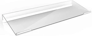 Clear Acrylic Tilted Computer Keyboard Holder for Easy Ergonomic Typing, Upgrade - Picture 1 of 12