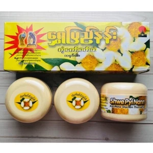 Myanmar Thanaka Pulver Gesicht Blumenduft Natur dunkle Flecken reduzieren Gr. 140g x 3 - Bild 1 von 6