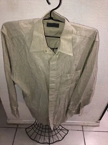 VTG BILL KAISERMAN L/S Shirt - US: LG Black ITALY Tan/brown - Picture 1 of 15