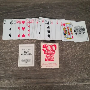 No. 500 Playing Cards 11, 12 & Two 13 Spots for Six Handed Games Red Dragon Back - Picture 1 of 7