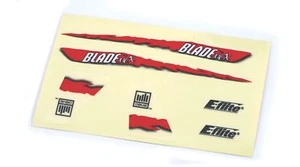 Hoja de calcomanías E-Flite gráficos rojos para BMCX parte # EFLH2229 - Imagen 1 de 1