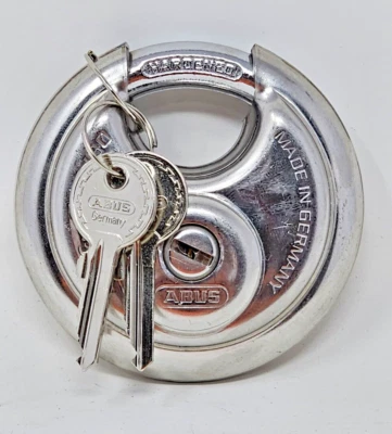 Abus 26/80 Ka Padlock Partially Hidden Shackle Disc Stainless - Image 1 of 3